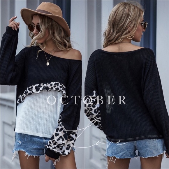 FINAL MARK-DOWN LEOPARD PRINT TOP - Picture 2 of 3